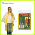 PE amarillo lluvia Ponchos Poncho de lluvia desechables Rpe-033